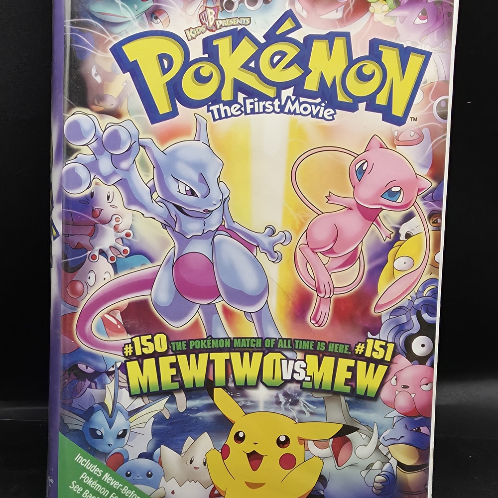 Warner Bros. Pokémon The First Movie VHS - Purple, Pink, Yellow